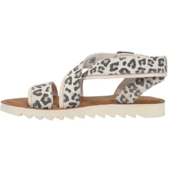 Sidney Tread Snow Leopard Ankle Strap Sandals
