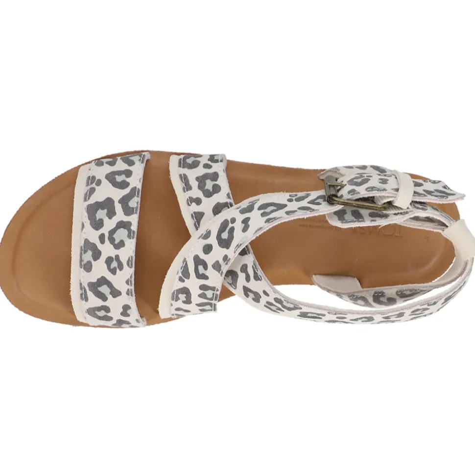 Sidney Tread Snow Leopard Ankle Strap Sandals