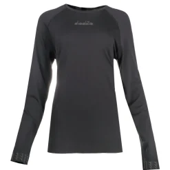 Skin Friendly Logo Crew Neck Long Sleeve Athletic T-Shirt