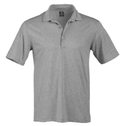 Solid Heather Short Sleeve Polo Shirt