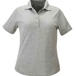 Solid Heather Short Sleeve Polo Shirt