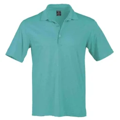 Solid Heather Short Sleeve Polo Shirt
