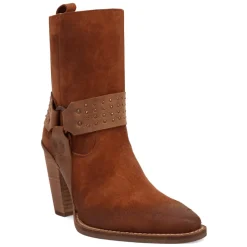 Songbird Studded Snip Toe Zippered Cowboy Booties