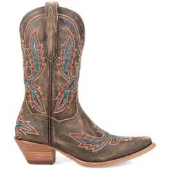 Starbright Embroidered Snip Toe Pull On Cowboy Boots