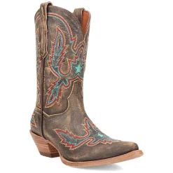 Starbright Embroidered Snip Toe Pull On Cowboy Boots