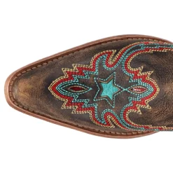 Starbright Embroidered Snip Toe Pull On Cowboy Boots