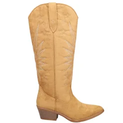 Starburst Narrow Pointed Toe Embroidered Cowboy Boots