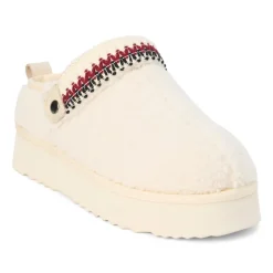 Storm Embroidered Scuff Slippers