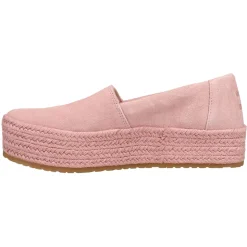 Suede Valencia Platform Espadrille Slip On Flats