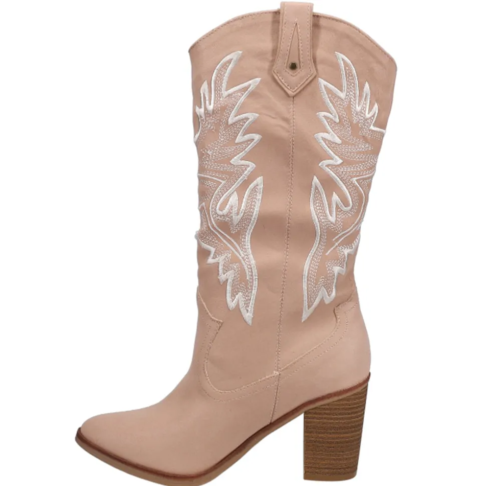 Taley Embroidered Round Toe Cowboy Boots