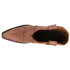 Triad Embroidered Snip Toe Pull On Cowboy Booties