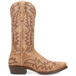 Triton Embroidered Snip Toe Pull On Cowboy Boots
