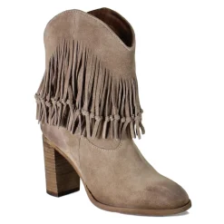 True Sky Western Fringe Round Toe Boots