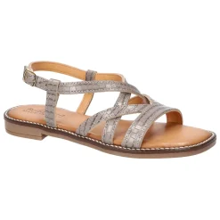 Tya-Italy Croc Slingback Strappy Sandals