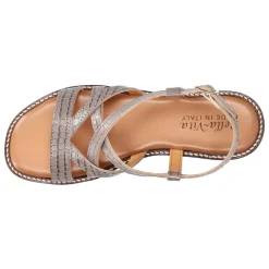 Tya-Italy Croc Slingback Strappy Sandals