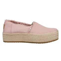 Valencia Canvas Platform Espadrille Flats