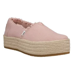 Valencia Canvas Platform Espadrille Flats