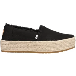 Valencia Canvas Platform Espadrille Flats