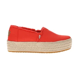 Valencia Canvas Platform Slip On Flats