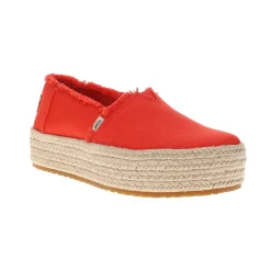Valencia Canvas Platform Slip On Flats
