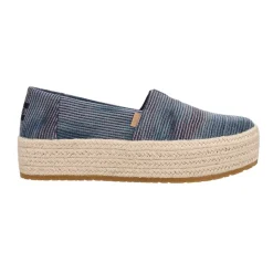 Valencia Denim Slip On Espadrille Flats