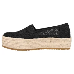 Valencia Floral Crochet Espadrille Slip On Flats