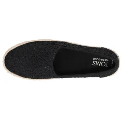 Valencia Floral Crochet Espadrille Slip On Flats