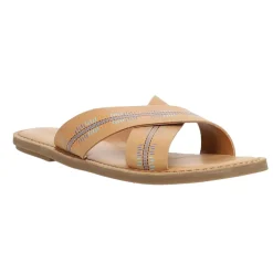 Viv Geometric Embroidered Flat Sandals