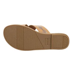 Viv Geometric Embroidered Flat Sandals