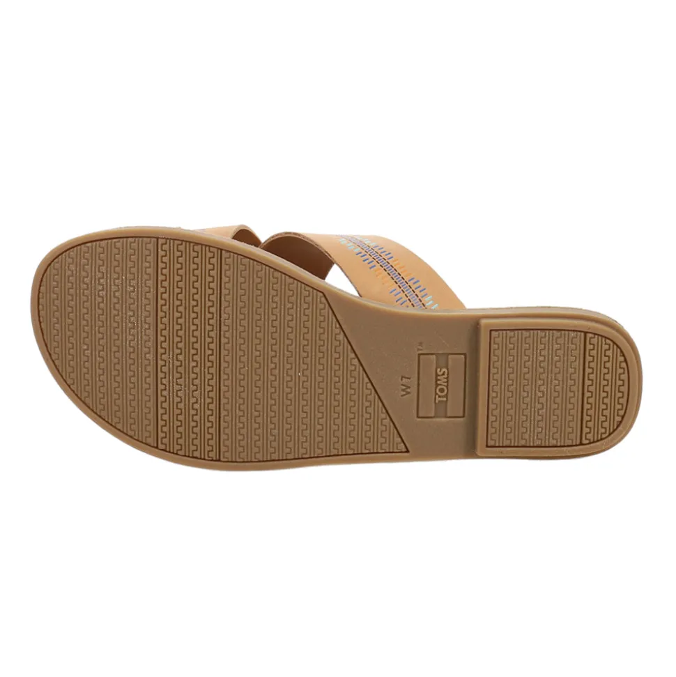 Viv Geometric Embroidered Flat Sandals