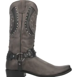 War Eagle Studded Square Toe Pull On Cowboy Boots