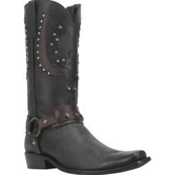 War Eagle Studded Square Toe Pull On Cowboy Boots