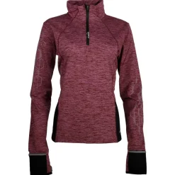 Warm Up Winter Be One Running Mock Neck Long Sleeve Pullover Top