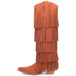 Wild Child Fringe Snip Toe Pull On Cowboy Boots