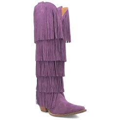 Wild Child Fringe Snip Toe Pull On Cowboy Boots