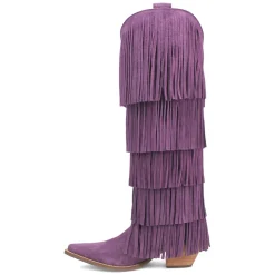 Wild Child Fringe Snip Toe Pull On Cowboy Boots