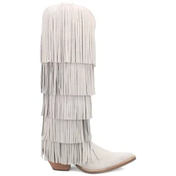 Wild Child Fringe Snip Toe Pull On Cowboy Boots