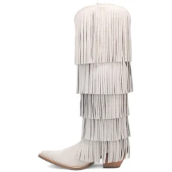 Wild Child Fringe Snip Toe Pull On Cowboy Boots