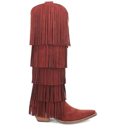 Wild Child Fringe Snip Toe Pull On Cowboy Boots