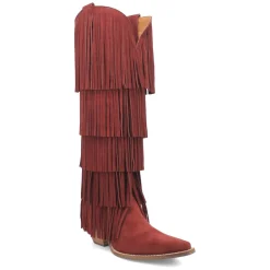 Wild Child Fringe Snip Toe Pull On Cowboy Boots