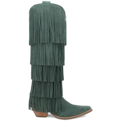Wild Child Fringe Snip Toe Pull On Cowboy Boots