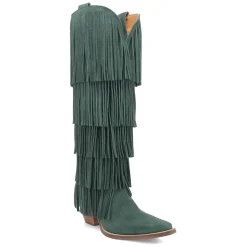 Wild Child Fringe Snip Toe Pull On Cowboy Boots
