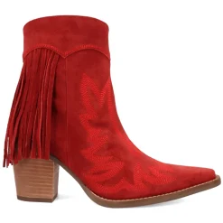 Wild Sage Fringe Snip Toe Zippered Cowboy Booties