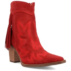 Wild Sage Fringe Snip Toe Zippered Cowboy Booties