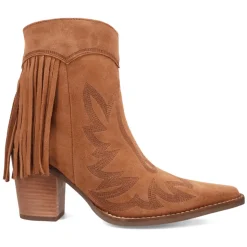 Wild Sage Fringe Snip Toe Zippered Cowboy Booties