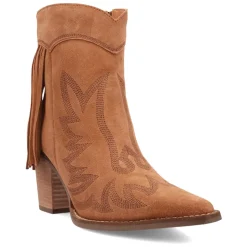 Wild Sage Fringe Snip Toe Zippered Cowboy Booties