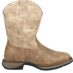 Wilder II Embroidered Square Toe Pull On Cowboy Boots
