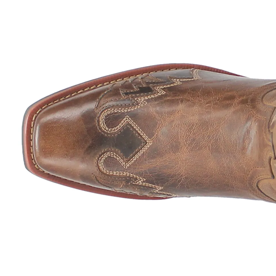Williams Leather Square Toe Cowboy Boots