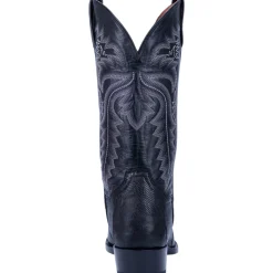 Winston Lizard Embroidered Round Toe Pull On Cowboy Boots