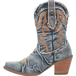 Y'all Need Dolly Embroidered Round Toe Cowboy Booties
